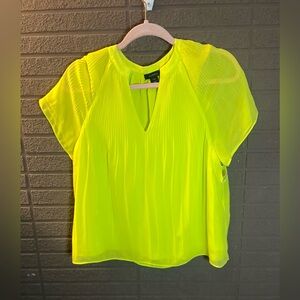 Halogen Neon Yellow Blouse